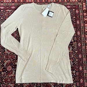 NWT Crewneck Lightweight Sweaters, Gold and Black, sold as set